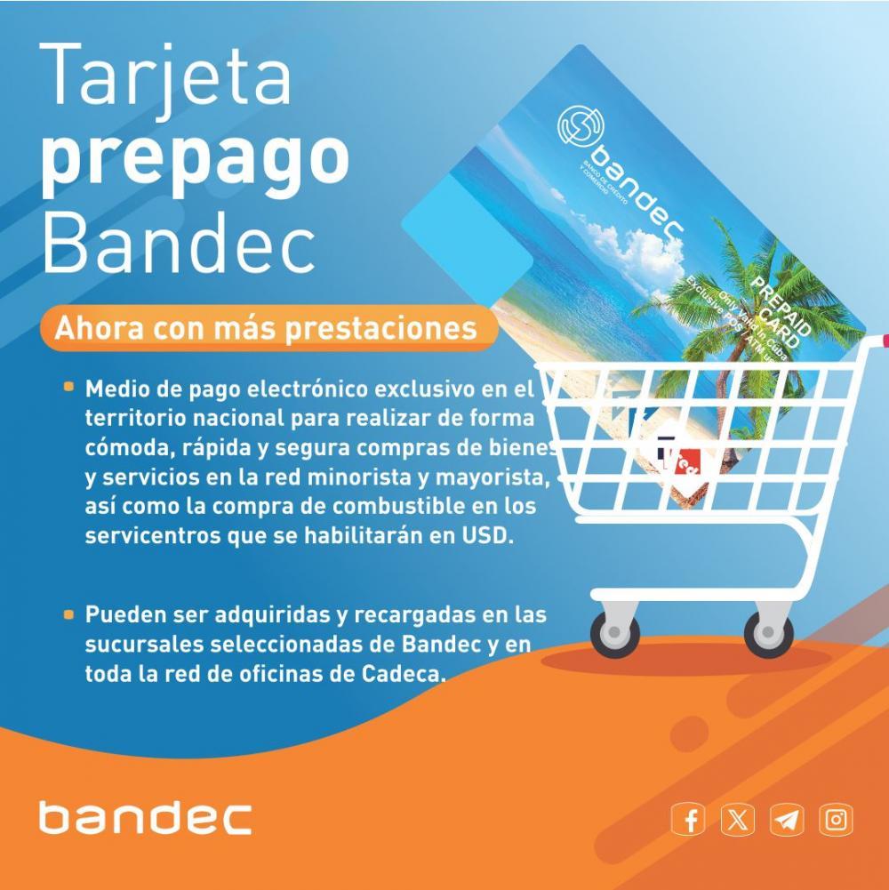 Imagen relacionada con la noticia :El Banco de Crédito y Comercio publica en su sitio web Preguntas y Respuestas relacionadas con la venta de Tarjetas Prepago BANDEC